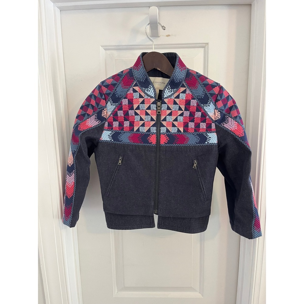 BCBGMAXAZRIA Runway Embroidered Cropped Jacket